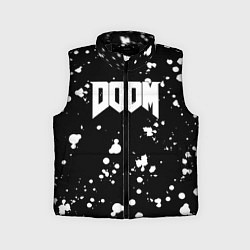 Детский жилет Doom белые краски всплеск