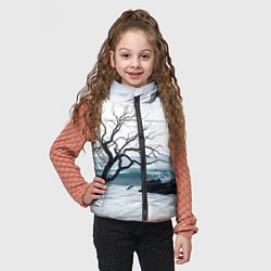 Детский жилет Дерево в море, цвет: 3D-черный — фото 2