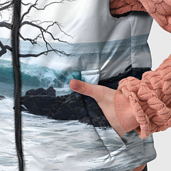 Детский жилет Дерево в море, цвет: 3D-черный — фото 2