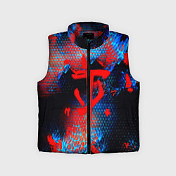 Детский жилет Doom космическая абстракция, цвет: 3D-красный