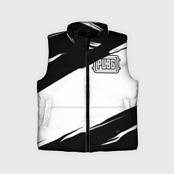 Детский жилет PUBG черно белые краски, цвет: 3D-черный