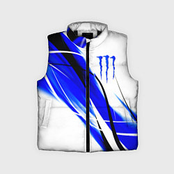 Детский жилет Monster energy линии абстракции, цвет: 3D-черный