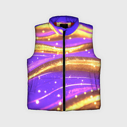 Детский жилет Блестящая волнистая текстура