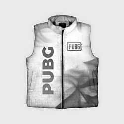 Детский жилет PUBG - white gradient вертикально