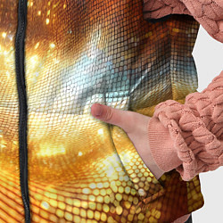 Детский жилет Блестящая золотая текстура, цвет: 3D-светло-серый — фото 2