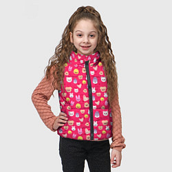 Детский жилет Skzoo pattern pink, цвет: 3D-черный — фото 2