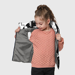 Детский жилет Doom символы краски, цвет: 3D-светло-серый — фото 2