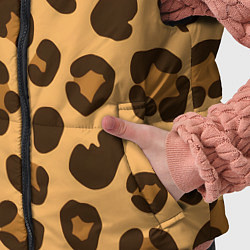 Детский жилет Коричневые пятна леопарда, цвет: 3D-черный — фото 2