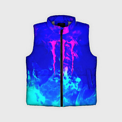 Детский жилет Monster energy дым неоновый, цвет: 3D-светло-серый