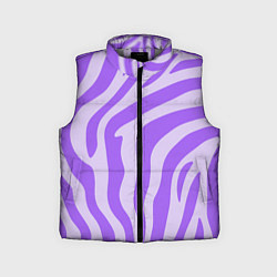 Детский жилет Лавандовый тигровый паттерн