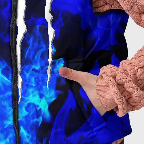 Детский жилет Monster energy синий дым / 3D-Черный – фото 5