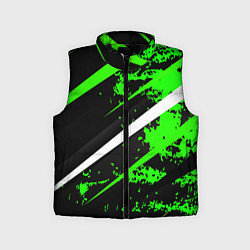 Детский жилет Color black and green, цвет: 3D-черный