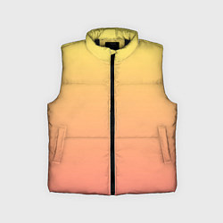 Детский жилет Градиент нежный жёлто-розовый