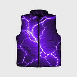 Детский жилет Color purple black