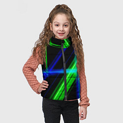 Детский жилет Color blue black green, цвет: 3D-черный — фото 2