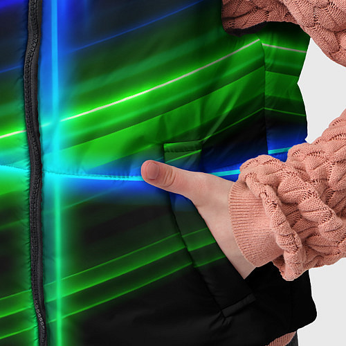 Детский жилет Color blue black green / 3D-Черный – фото 5