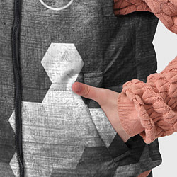 Детский жилет Nissan - grey gradient вертикально, цвет: 3D-черный — фото 2