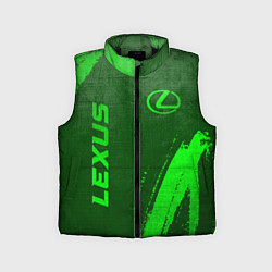 Детский жилет Lexus - green gradient вертикально, цвет: 3D-черный