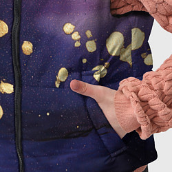 Детский жилет Золотая краска на текстуре, цвет: 3D-черный — фото 2