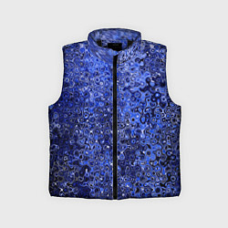 Детский жилет Синий ультрамарин абстрактная текстура