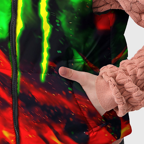 Детский жилет Monster energy огонь лого / 3D-Черный – фото 5
