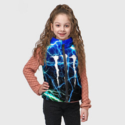 Детский жилет Monster energy electro, цвет: 3D-черный — фото 2