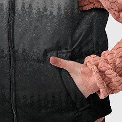 Детский жилет Градиент полосами тёмно-серый графитовый, цвет: 3D-черный — фото 2