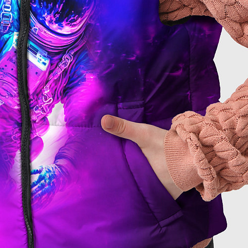 Детский жилет Космонавт среди облаков / 3D-Черный – фото 5