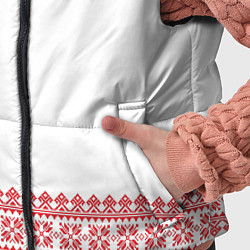 Детский жилет Славянский орнамент и узоры - вышиванка рубаха бел, цвет: 3D-светло-серый — фото 2