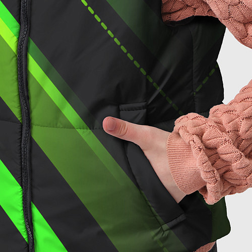Детский жилет Color black green / 3D-Черный – фото 5