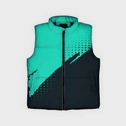 Детский жилет Color black light blue, цвет: 3D-черный