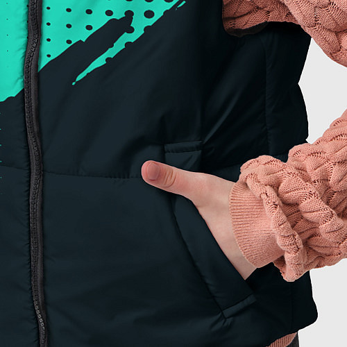 Детский жилет Color black light blue / 3D-Черный – фото 5