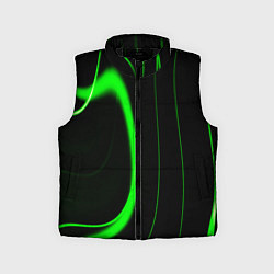 Детский жилет Color green light green black