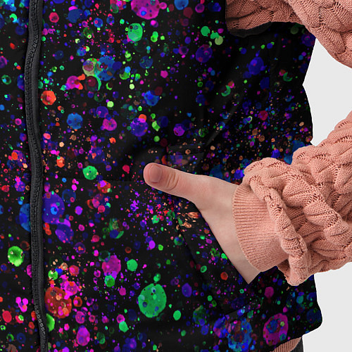 Детский жилет Чёрный с разноцветными брызгами / 3D-Черный – фото 5