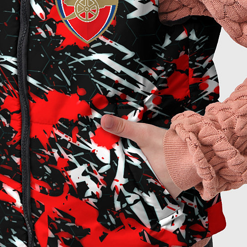 Детский жилет Arsenal краски текстура / 3D-Черный – фото 5