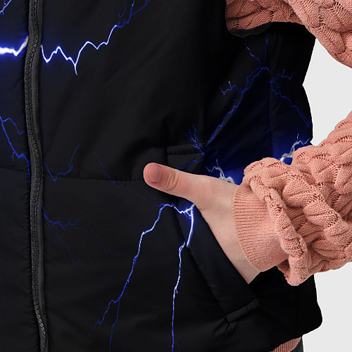 Детский жилет Lightning blue / 3D-Черный – фото 5