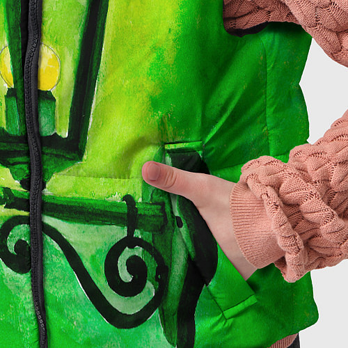 Детский жилет Уличный зелёный фонарь / 3D-Черный – фото 5