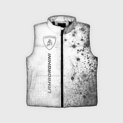 Детский жилет Lamborghini - white gradient по-вертикали, цвет: 3D-черный