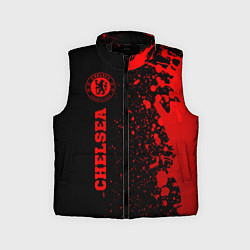 Детский жилет Chelsea - red gradient по-вертикали, цвет: 3D-черный