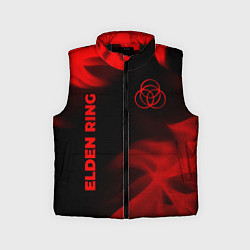 Детский жилет Elden Ring - red gradient вертикально, цвет: 3D-черный