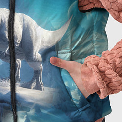 Детский жилет Снежный динозавр - история вымирания, цвет: 3D-черный — фото 2