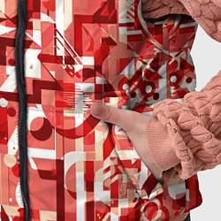 Детский жилет Красно-белый объёмный эффект, цвет: 3D-красный — фото 2