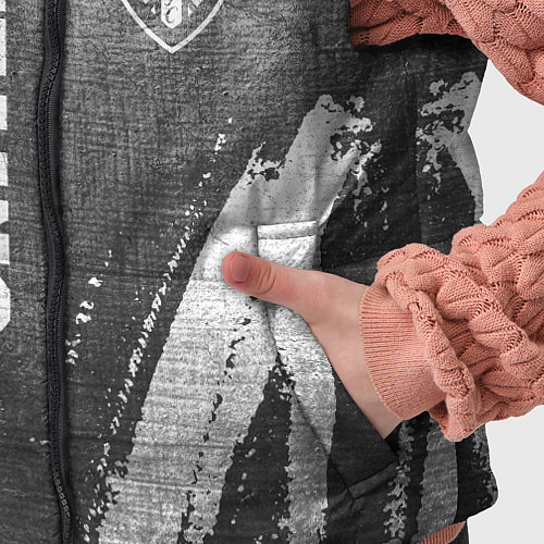 Детский жилет Leeds United - grey gradient вертикально / 3D-Черный – фото 5