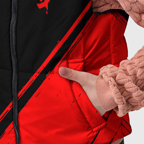 Детский жилет Doom - red gradient вертикально / 3D-Черный – фото 5