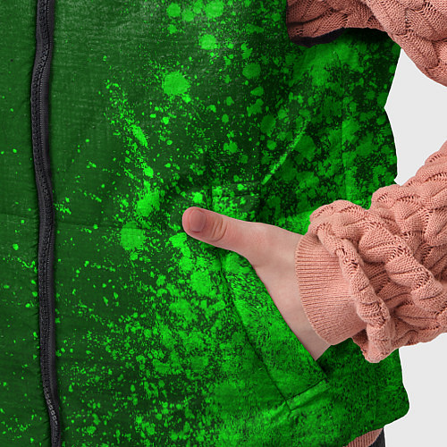 Детский жилет Sporting - green gradient по-вертикали / 3D-Черный – фото 5