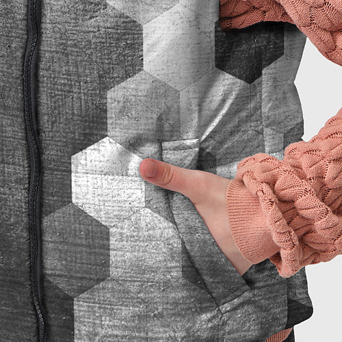 Детский жилет Infiniti - grey gradient по-вертикали / 3D-Черный – фото 5