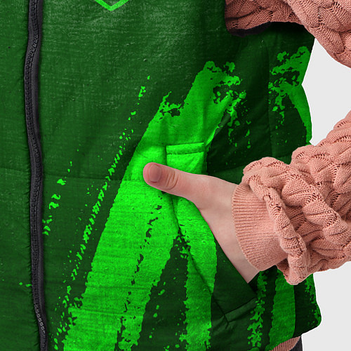 Детский жилет Genesis - green gradient вертикально / 3D-Черный – фото 5