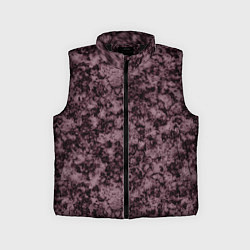 Детский жилет Горький шоколад мраморный узор, цвет: 3D-черный