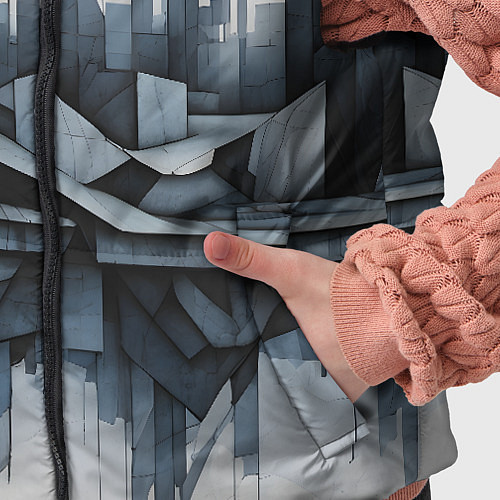 Детский жилет Небоскребы и скалы / 3D-Черный – фото 5