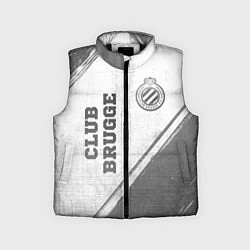 Детский жилет Club Brugge - white gradient вертикально, цвет: 3D-черный